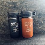 Rune creative illustration - no plan no problem engraved on an Earthwell water bottle