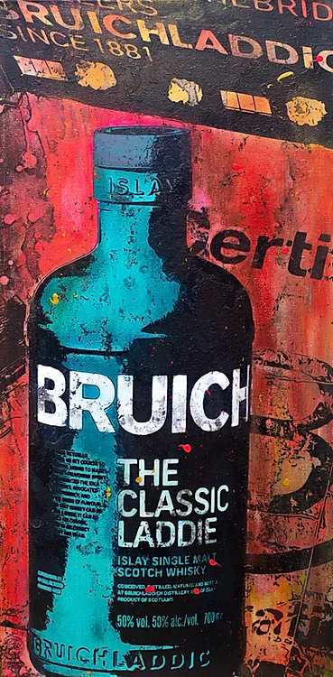 bruichladdich artwork inspired by whisky