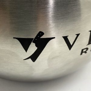 Gallo Acoustic - Stainless Steel Speaker - laser engraved laser etched -Victory Restaurant zoom